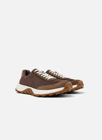 Camper Drift Trail Leather Sneakers In Brown