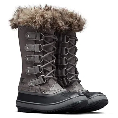 Sorel Joan Of Arctic Faux Fur Waterproof Snow Boot In Black