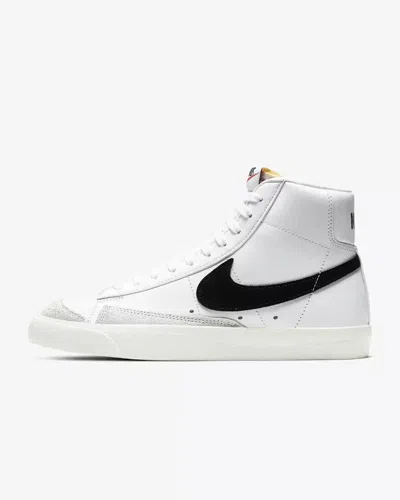 Nike Blazer Mid 77 Cz1055-100 Sneaker Womens White Black Leather Shoes Ham254 In White