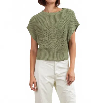 Pharaoh Edie Shell Sweater In Eucalyptus In Green