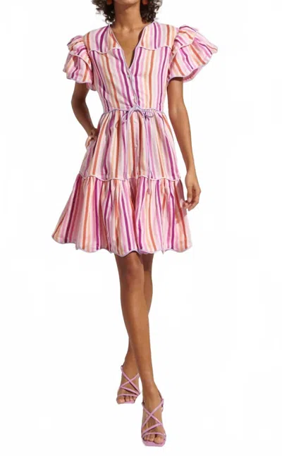 Celia B Baba Voyager Short Dress In Pink Multi In Multi