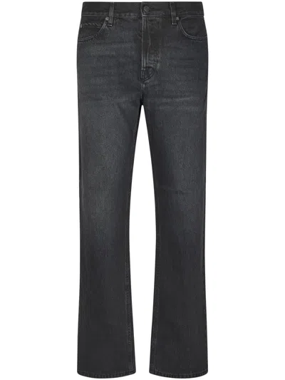 Haikure Mid-rise Straight Leg Jeans In Black
