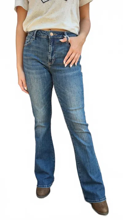 Dear John Denim Jaxtyn Bootcut Jeans In Blue In Blue