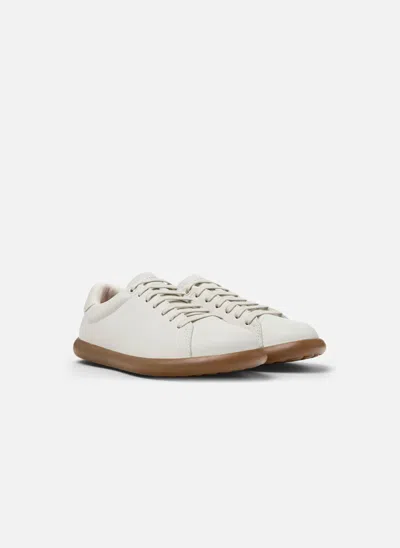 Camper Pelotas Soller Leather Trainers In White