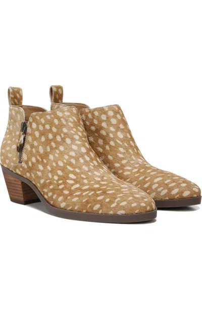 Vionic Cecily H7729l3 Boots Women's Brown Deer Print Calf Hair Booties Jobb545 In Brown
