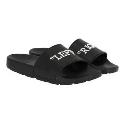 Off-white Quote Slide Sandal In Multi