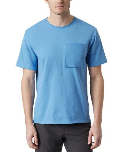 Bass Outdoor T-shirt Mens Blue Jasper Cotton Short Sleeve Crew Neck Mac51 In Blue