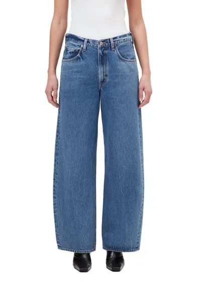 Agolde The Low-slung Baggy Jeans In Blue