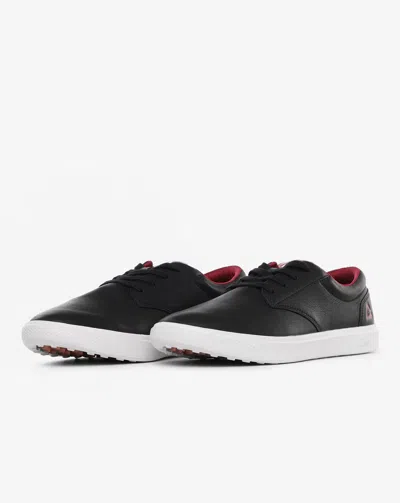 Travismathew The Wildcard 4mu189-0brw Men's Black Leather Golf Shoes Jobb828 In Black