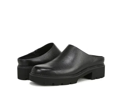 Vionic Fairfax Womens Leather Slip On Mules In Black