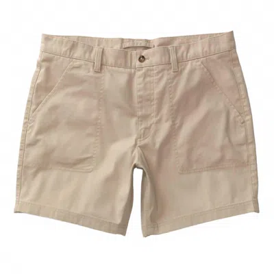 Duck Head Men's Field Canvas Camp Short In Stone In Brown