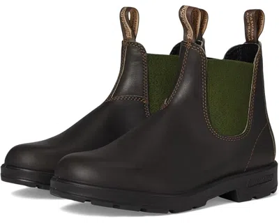 Blundstone 519 Boots Unisex M-w Stout Brown Leather Ankle Chelsea Ver627 In Brown