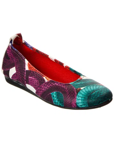 Arche Laiuza Leather Flat In Multi