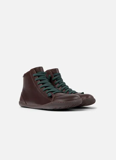 Camper Peu Cami Faux Fur Lined Boot In Brown