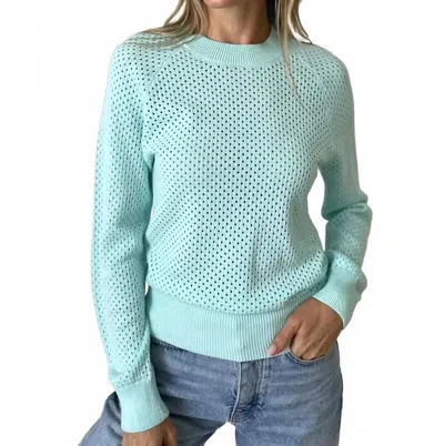Six/fifty August Sweater In Arctic Blue In Blue