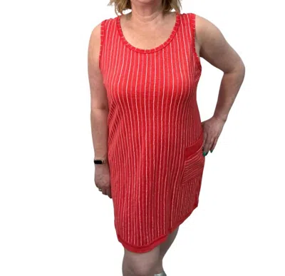 Escape Sleeveless Sundress In Red In Red