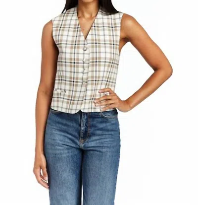 Drew Harper Vest In Beige In Multi