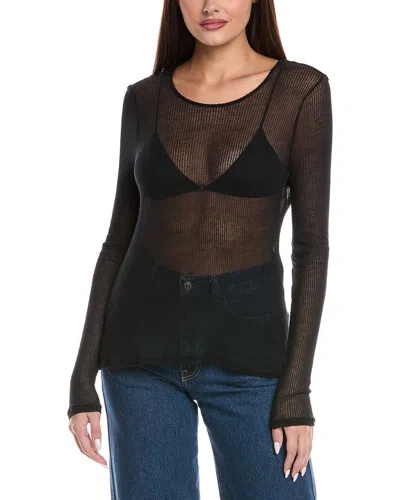 Majestic Filatures Cashmere-blend Top In Black