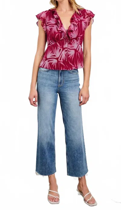 Rails Carmine Top In Bahia In Red