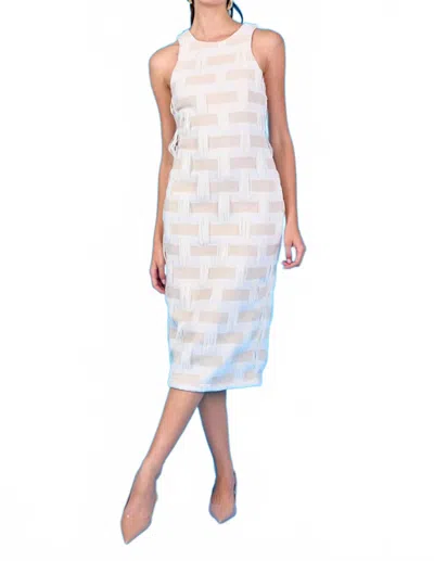 Endless Rose Endlessrose974 Racer Back Neck Midi In Ivory In White