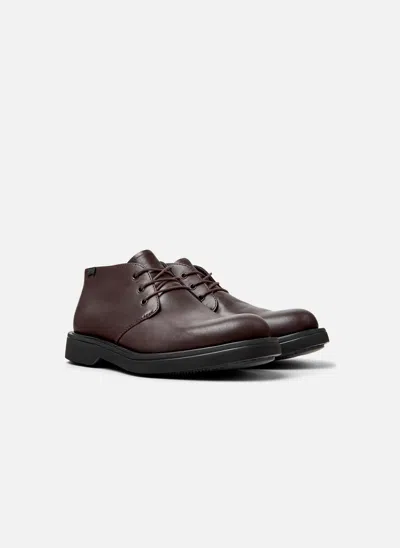 Camper Norman Lace-up Leather Desert Boots In Brown