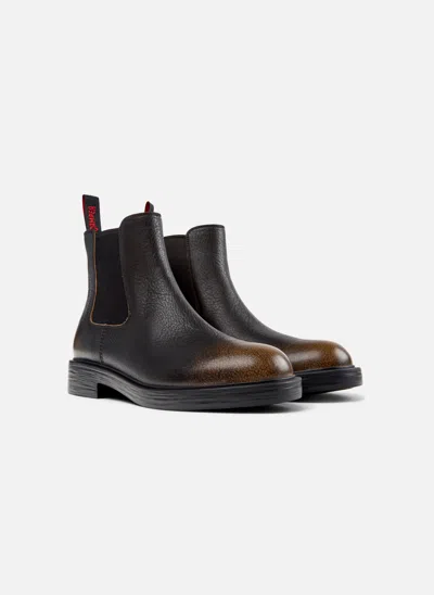 Camper Dean Leather Chelsea Boots In Multi