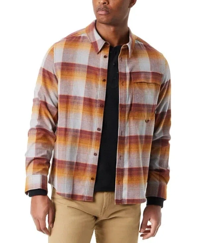 Bass Outdoor Shirt Mens Sequoia Plaid Long Sleeve Button-up Classic Fit Mac28 In Multi