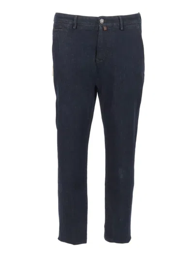 Jacob Cohen Welt-pockets Belt-loops Trousers In Black