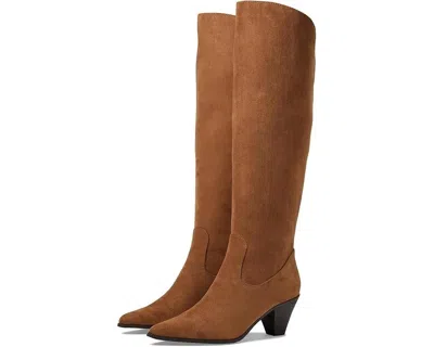 Anne Klein Wei Boots Women's Brown Suede Ankle Zip Knee High Jobb1249 In Brown