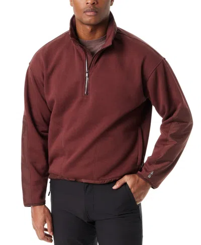 Bass Outdoor Sweatshirt Men Rum Raisin Regular Fit Convertible Hood Fts46 In Burgundy