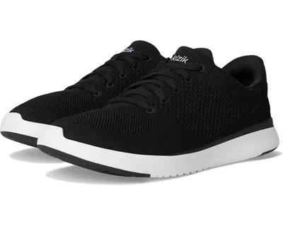 Kizik Lima Sneakers Men's Black White Lace Up Comfort Walking Shoes Ver676 In Black