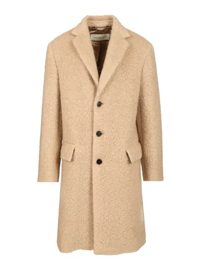 Dries Van Noten Rustic Coat In Neutral