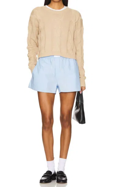 Beach Riot Clarice Sweater In Sandshell In Multi