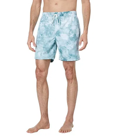 Outerknown Tie-dye Nomadic Volley Shorts Men's Blue Flat Front Jdm1992 In Blue