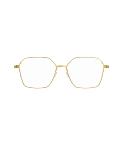 Lindberg 9624 Strip Titanium Eyeglasses In Gold