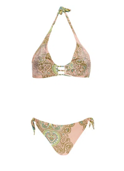 Miss Bikini Triangle Top Pink Bikini In Pink