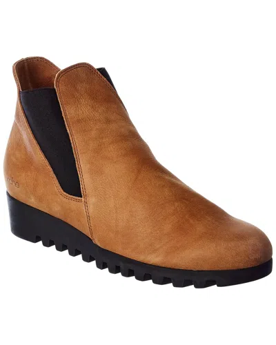 Arche Lomata Leather Bootie In Brown
