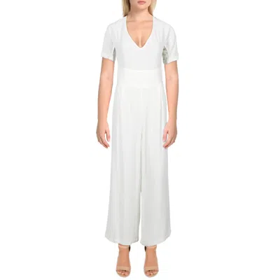Sancia Cala Womens V-neck Short Sleeves Jumpsuit In Multi