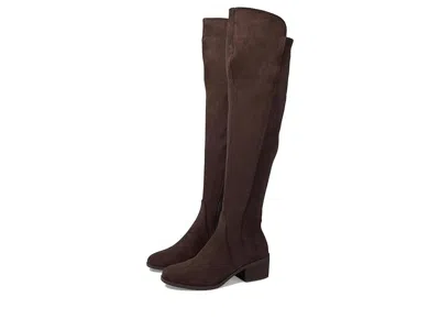 Anne Klein Adrenna Boots Women's Dark Brown Knee High Almond Toe Jobb512 In Brown