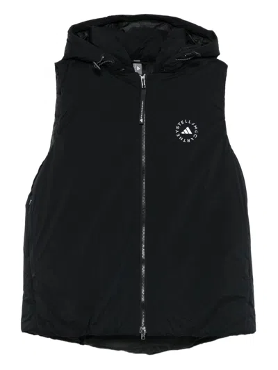 Adidas By Stella Mccartney Adidas By Stella Mc Cartney Hooded Vest In Black