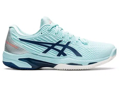 Asics Solution Speed Ff 2 Clay 1042a134-403 Women's Blue Tennis Shoes Gbnc1131 In Blue