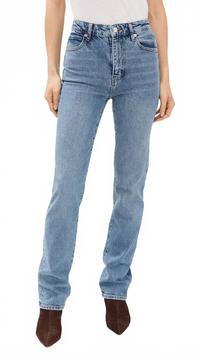 Frame Ruler High Rise Jeans In Indio In Blue