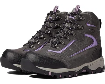Nevados Lakewood Mid Boots Women's Charcoal Leather Safety Toe Hiking Jobb1766 In Gray