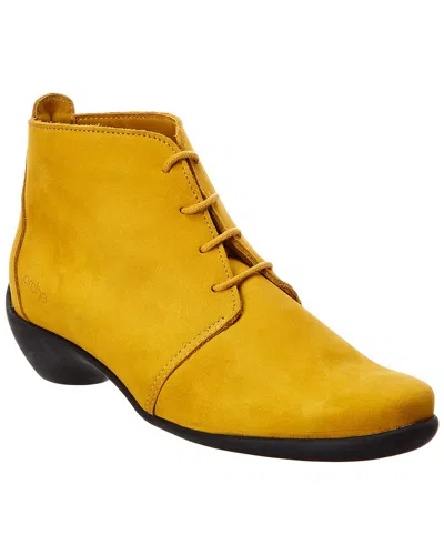 Arche Tessam Leather Bootie In Orange