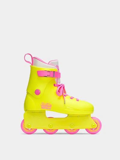 Impala Skates Impala Lightspeed Inline Skate Girl's Barbie Bright Yellow Abec 7 70mm Ham239 In Yellow