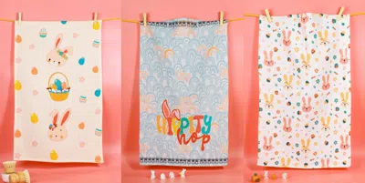 Tiramisu Hip Hop Easter Bunny Towel Set In Multi