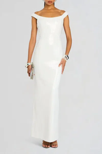 Retroféte Jazmina Sequin Dress In White