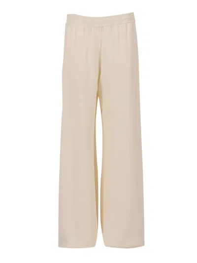 Fabiana Filippi Relaxed Wide Leg Trousers For Everyday Wear In Neutral
