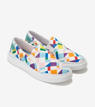 Cole Haan Grandpro Rally W28987 Women's Multi Canvas Slip-on Shoes Jobb1544 In Multi
