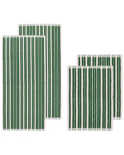 Marimekko Raide Towel In Green